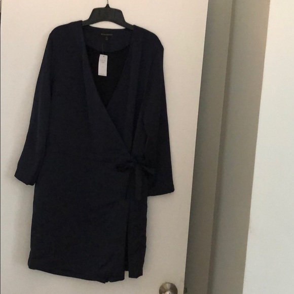 Banana Republic Navy wrap skirt dress - Picture 1 of 2